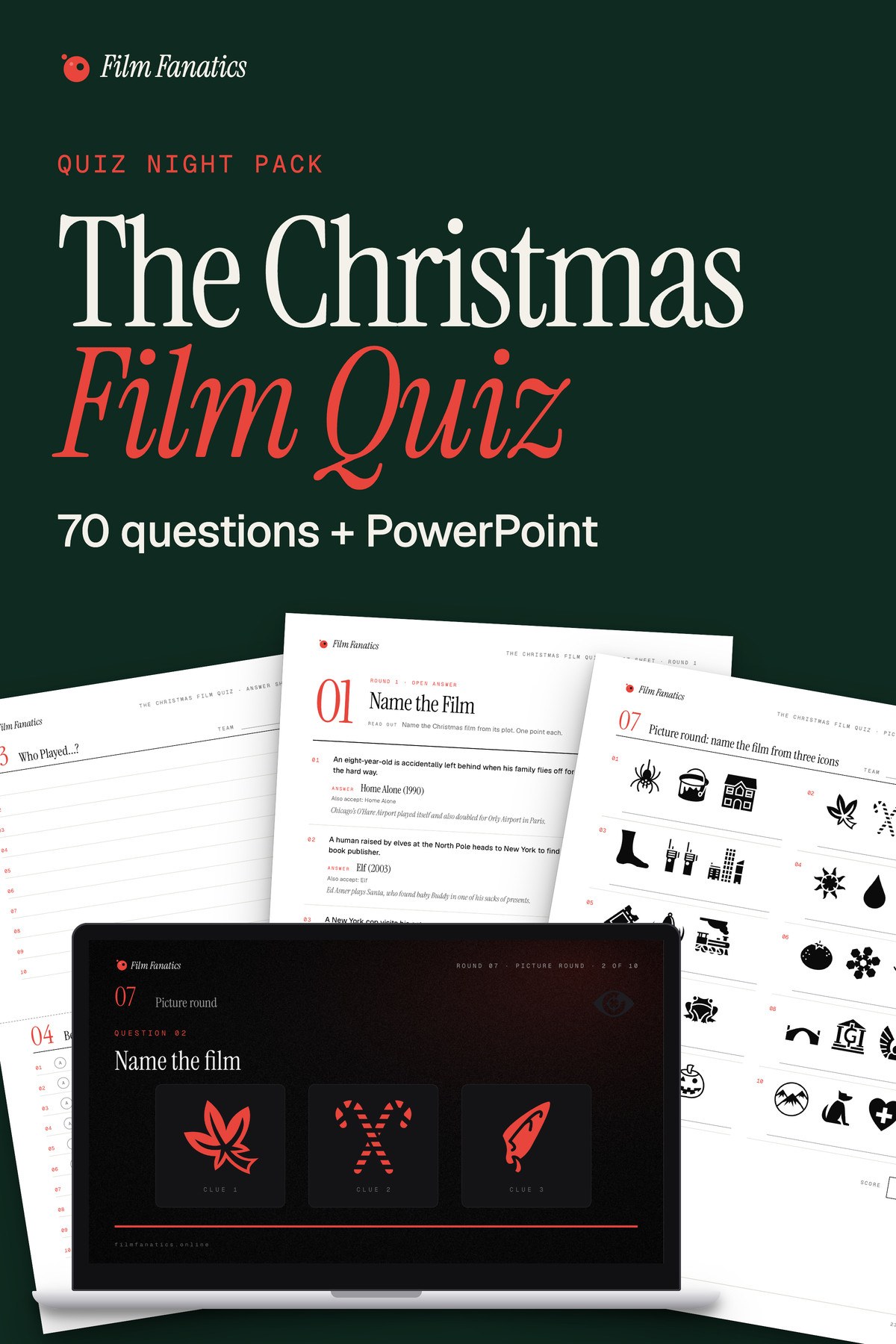 The Christmas Film Quiz, Seven rounds for the sofa, the office and the pub