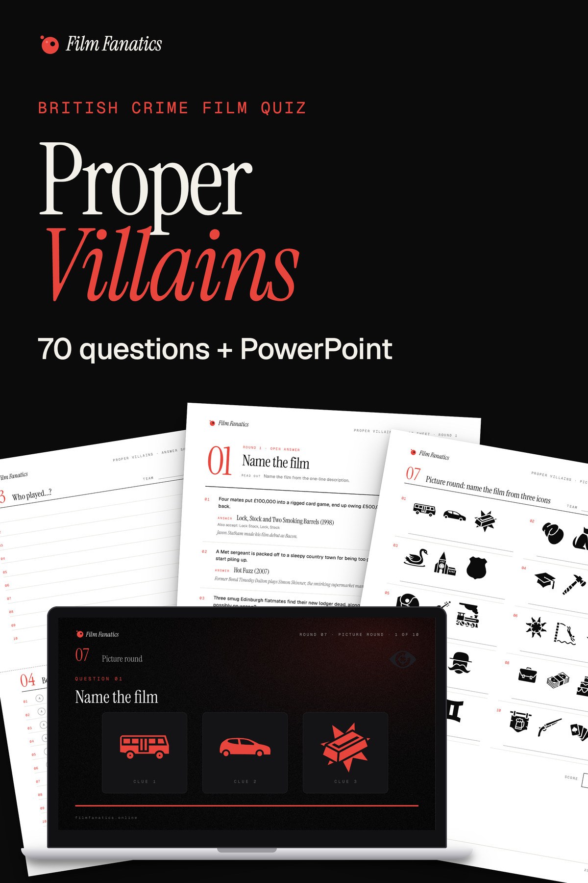 Proper Villains, The British Crime Film Quiz
