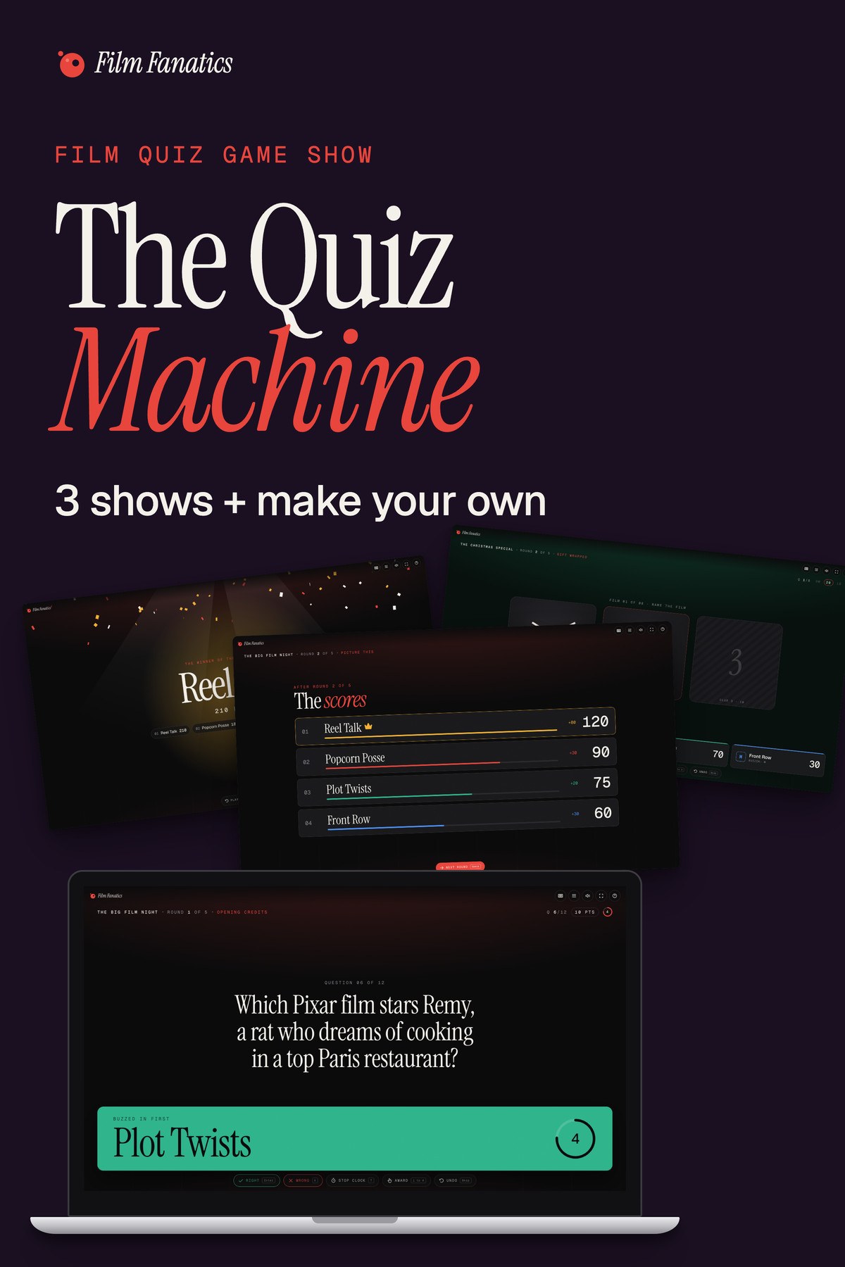 The Quiz Machine, A film quiz game show for your telly